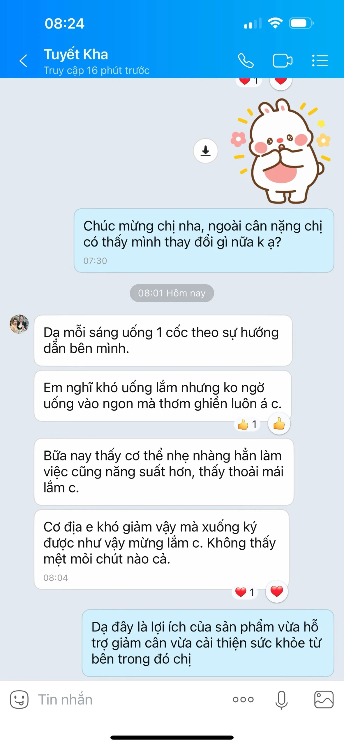 Phản hồi khách hàng 4 - Cảm nhận sau khi dùng