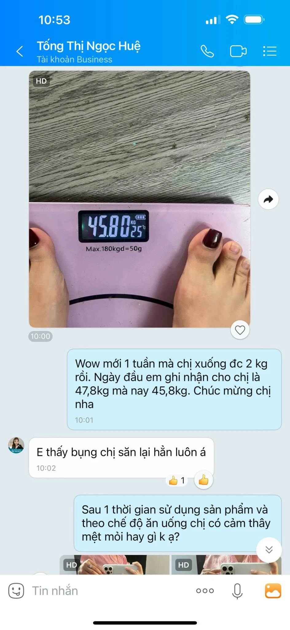 Phản hồi khách hàng 5 - Kết quả đạt được